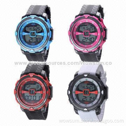 Digital Sports Watches with Eco-friendly Material and 30m Water-resistant